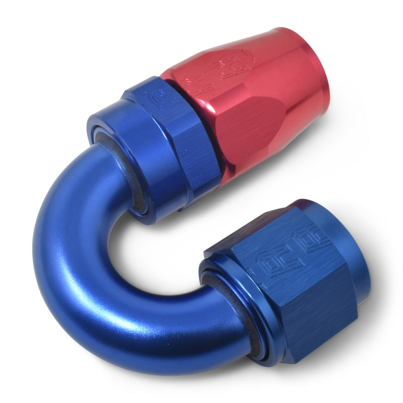 Russell Full Flow Swivel 180° Tight Radius Hose Ends - Red / Blue 613500 Photo - out of package