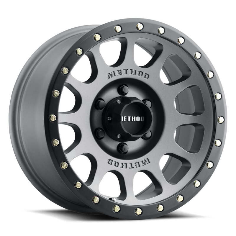 Method Wheels Method MR305 NV 18x9 / +18mm Offset / 8x6.5 BP / 130.81mm CB / Titanium - Matte Black Lip Wheel MR30589080818 MR30589080818 Photo - Primary