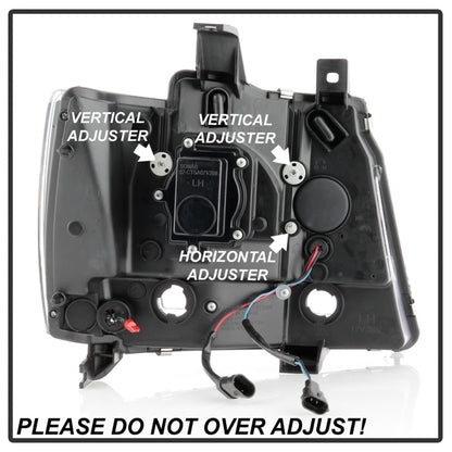 Spyder Chevy Suburban 1500/2500 07-14 Tahoe 07-14 LED Headlights Black PRO-YD-CSUB07V2PL-BK 5087515 5087515 Photo - Unmounted