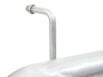 aFe Rebel Series 2.5in 409 SS Axle-Back Exhaust Polished 07-18 Jeep Wrangler (JK) V6-3.6L/3.8L 49-48086-P 49-48086-P Photo - Close Up