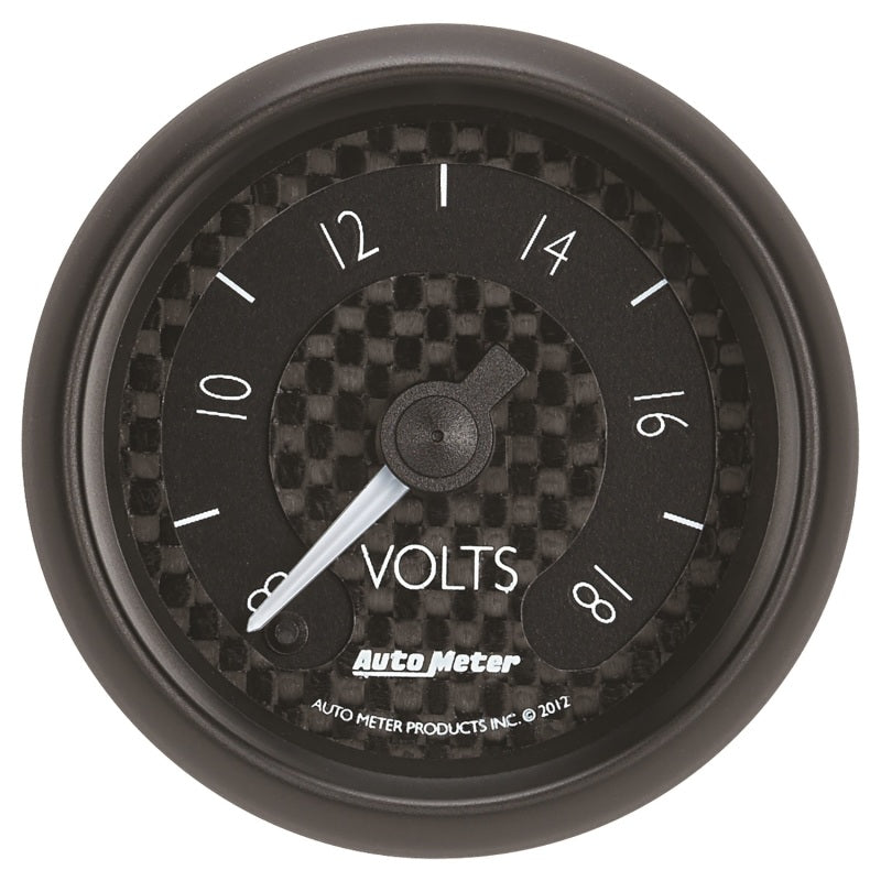 Autometer GT Series 52mm Full Sweep Electronic 8-18 Volts Voltmeter 8091 8091 Photo - Primary