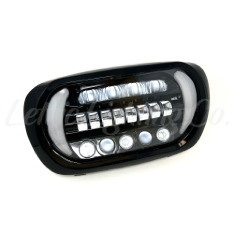 Letric Lighting 96-13 Early Road Glide LED Black/Chrome Headlight with Turn Signals LLC-3ERA-TS