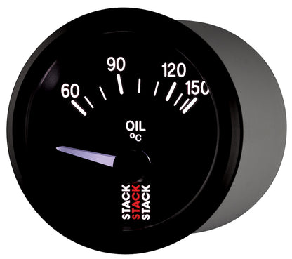 Autometer Stack 52mm 60-150 Deg C M10 Male Electric Oil Temp Gauge - Black ST3209 ST3209 User 3