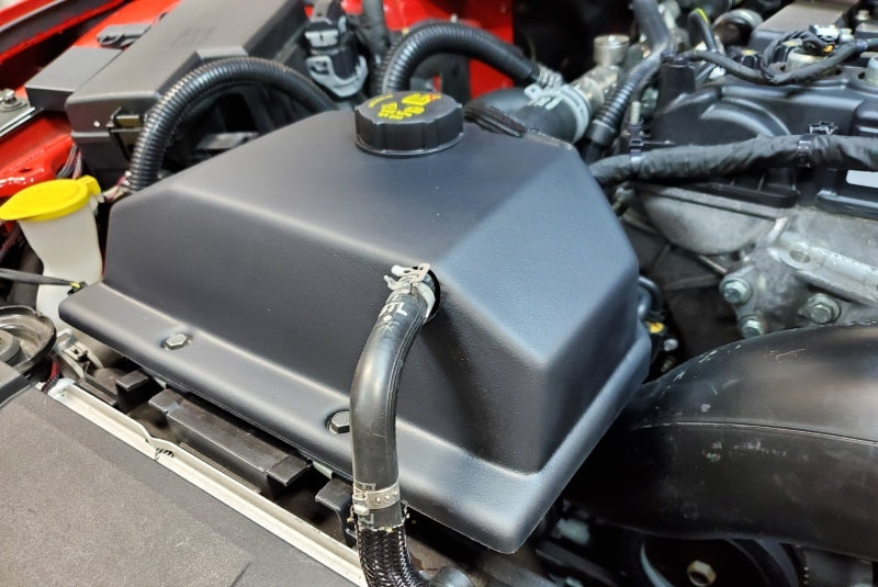 JLT 15-19 Ford Mustang Black Textured Coolant Tank Cover JLTCTC-FM15 JLTCTC-FM15 Photo - Primary
