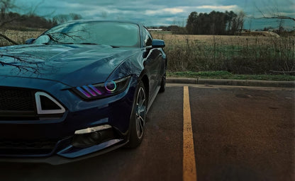 ORACLE Lighting Oracle 15-17 Ford Mustang Dynamic RGB+A Pre-Assembled Headlights - Black Edition - ColorSHIFT 8199-332 8199-332 Photo - lifestyle view