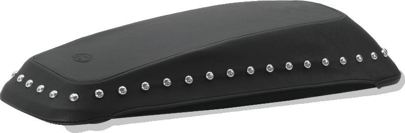 Mustang Motorcycle Mustang 08-21 Harley FL Touring Saddlebag Lid Covers w/ Studs - Black 77623 77623 Photo - Primary