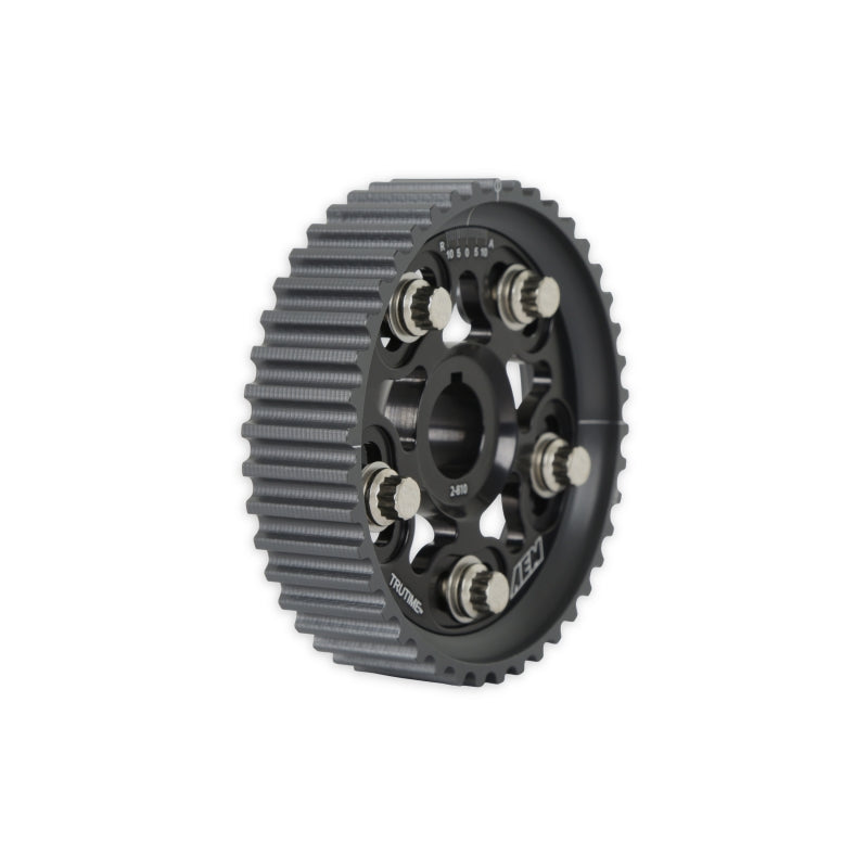AEM Electronics Tru-Time Cam Gear Black 5-Bolt Honda H22A1 & H22A4 23-801BK Photo - out of package