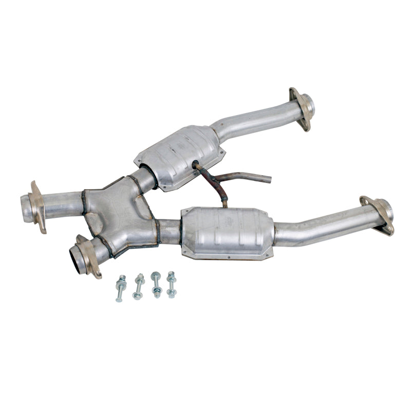 BBK Performance 94-95 Mustang GT 2.5 Short X-Pipe W/ Converters 1672 Photo - Primary