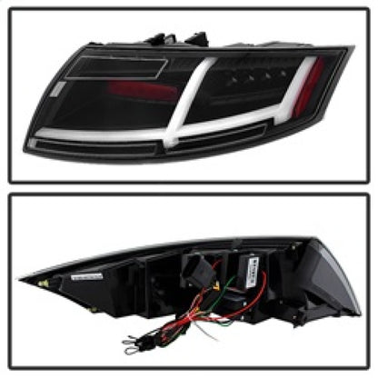 Spyder Audi TT 07-12 LED Tail Lights Black ALT-YD-ATT07-LED-BK 5081674 5081674 Photo - Unmounted