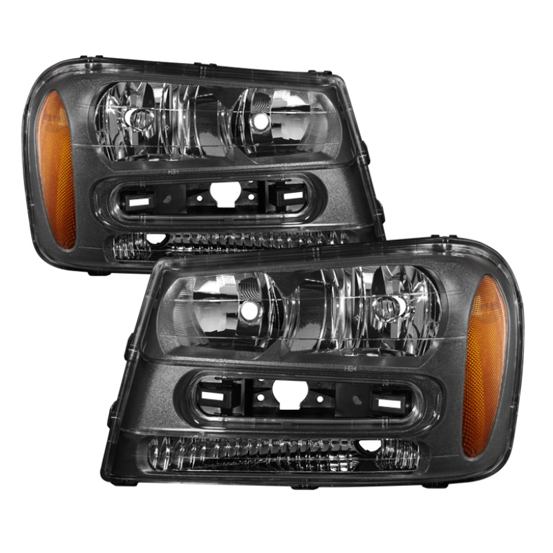 SPYDER Xtune Chevy Trailblazer 02-09 Crystal Headlights Black HD-JH-CTB02-AM-BK 9023538 9023538 Photo - Primary