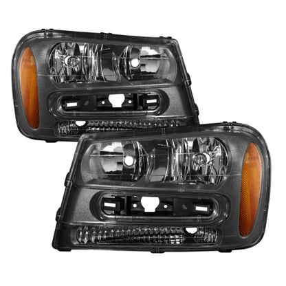 SPYDER Xtune Chevy Trailblazer 02-09 Crystal Headlights Black HD-JH-CTB02-AM-BK 9023538 9023538 Photo - Primary