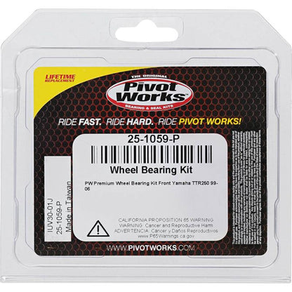 Pivot Works Yamaha Wheel Bearing Kit Premium Bearings 25-1059-P 25-1059-P Photo - Primary