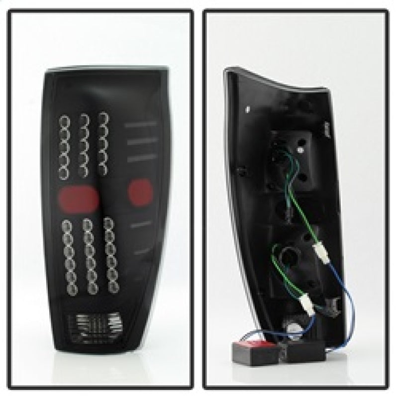 SPYDER xTune 02-06 Chevrolet Avalanche LED Tail Lights - Black Smoke (ALT-JH-CAV02-LED-BSM) 9036842 9036842 Photo - Unmounted
