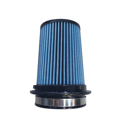Injen SuperNano-Web Air Filter 4.0in ID/ 6.5in Twist Lock Base / 6.75in Height / 4in Top X-1115-BB X-1115-BB Photo - Unmounted