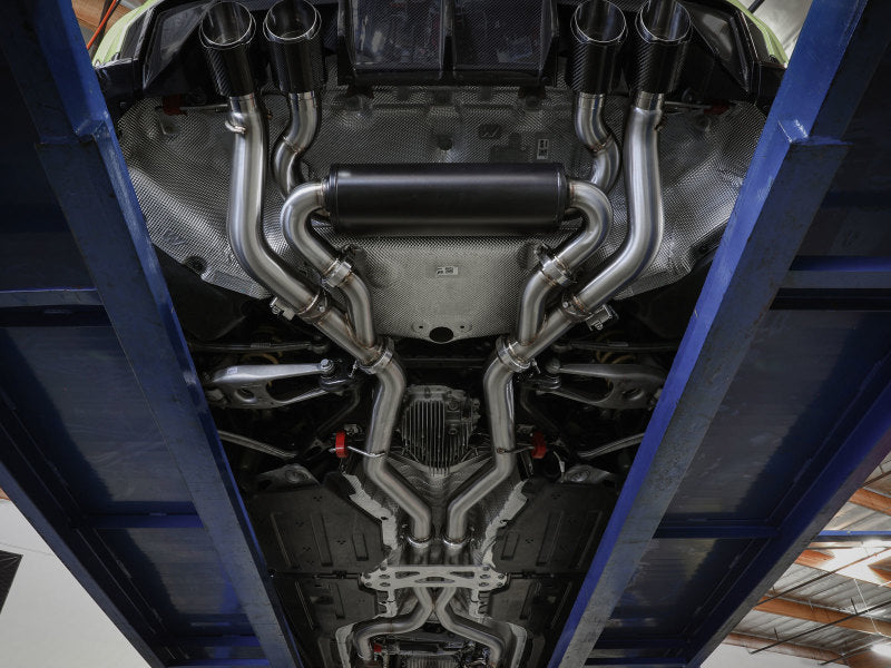 aFe MACHForce XP Exhausts Cat-Back SS 21 BMW M2 Competition L6-3.0L w/Polished Tips 49-36351-P 49-36351-P Photo - Mounted
