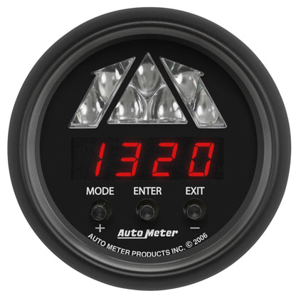 Autometer Z-Series 2-1/16in Tachometer Digital 16000 RPM w/ LED Shift Light 2676 2676 Photo - Primary