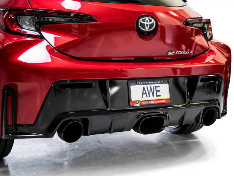 AWE Tuning 2023+ Toyota GR Corolla Touring Edition Exhaust - Diamond Black Tips 3015-53472 3015-53472 Photo - Mounted