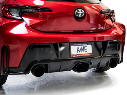 AWE Tuning 2023+ Toyota GR Corolla Touring Edition Exhaust - Diamond Black Tips 3015-53472 3015-53472 Photo - Mounted