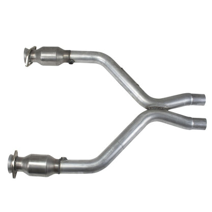 BBK Performance 11-14 Mustang V6 High Flow Replacement X-Pipe with Converters 1461 Photo - Unmounted