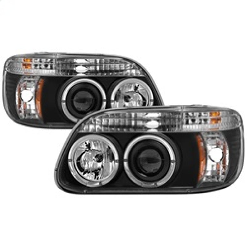 Spyder Ford Explorer 95-01 1PC Projector Headlights LED Halo Blk PRO-YD-FEXP95-HL-1PC-BK 5010131 5010131 Photo - Primary