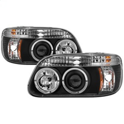 Spyder Ford Explorer 95-01 1PC Projector Headlights LED Halo Blk PRO-YD-FEXP95-HL-1PC-BK 5010131 5010131 Photo - Primary