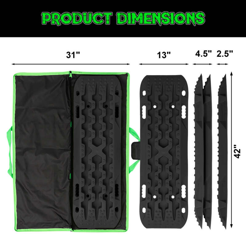 Rhino USA Recovery Traction Boards - Black (Pair) TRACBOARDS-BLK TRACBOARDS-BLK User 1