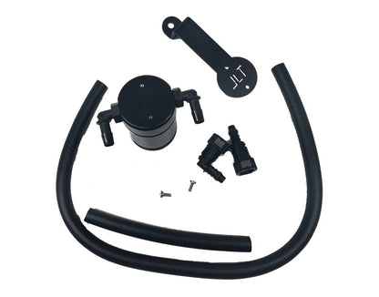 J&L 05-10 Ford Mustang GT/Bullitt/Saleen Passenger Side Oil Separator 3.0 - Black Anodized 3013P-B 3013P-B Photo - Primary