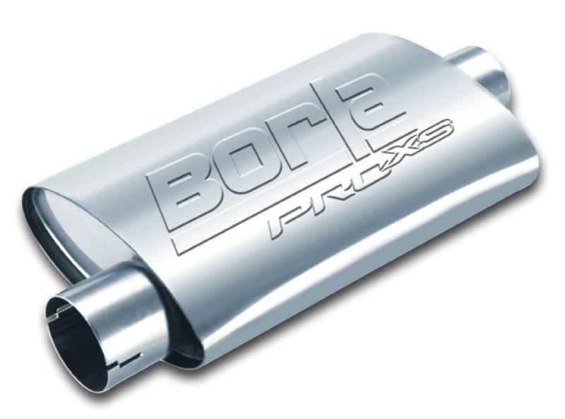Borla Universal Center/Offset Oval 2.5in In/Out 14in x  4.25in x 1.88in PRO-XS Muffler 400481 400481 Photo - Primary