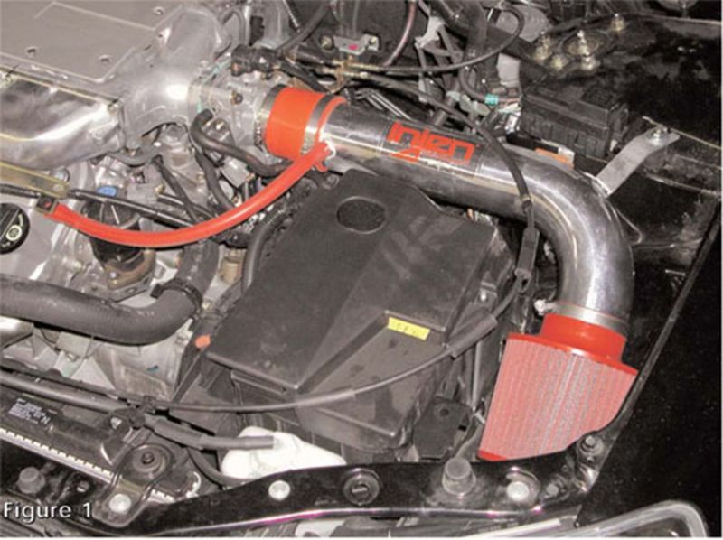 Injen 98-02 Honda Accord V6 3.0L/ 02-03 Acura TL V6 3.2L Black IS Short Ram Cold Air Intake IS1660BLK IS1660BLK Photo - Mounted