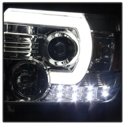 Spyder GMC Sierra 14-16 Projector Headlights Light Bar DRL Chrome PRO-YD-GS14-LBDRL-C 5080622 5080622 Photo - Unmounted
