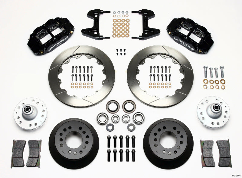 Wilwood Narrow Superlite 6R Front Hub Kit 12.88in 74-80 Pinto/Mustang II Disc Spindle only 140-9801 140-9801 Photo - Primary
