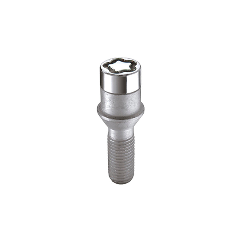 McGard Wheel Lock Bolt Set - 4pk. (Tuner / Cone Seat) M12X1.5 / 17mm Hex / 22.4mm Shank L. - Chrome 27192 27192 Photo - Primary