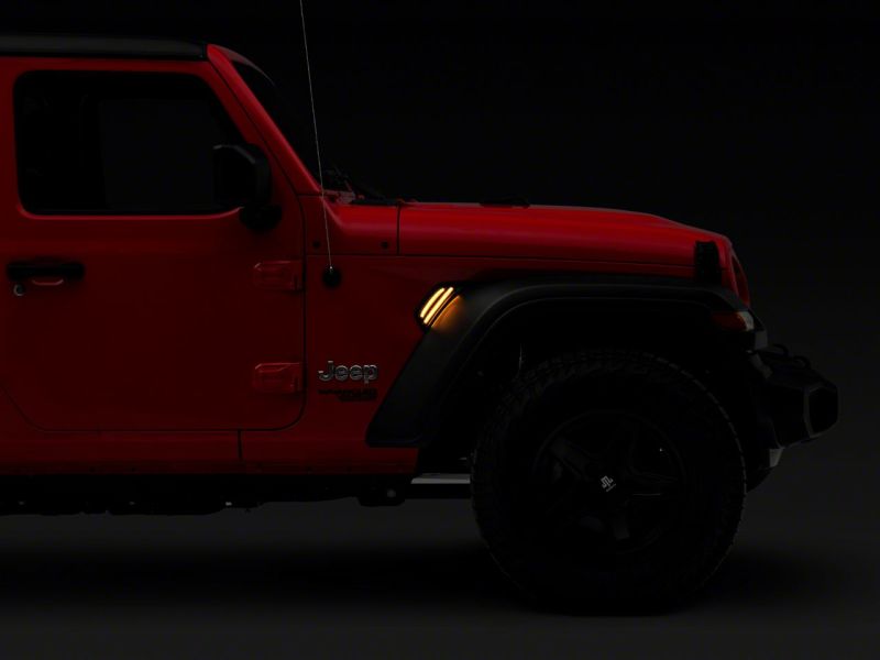 Raxiom 07-18 Jeep Wrangler JK Axial Series Fender Vent LED Light J152601-JL J152601-JL Photo - Close Up