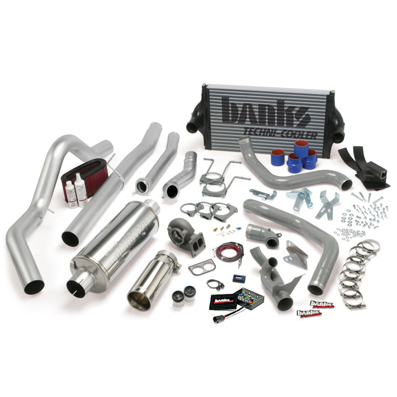 Banks Power 94-97 Ford 7.3L CCLB Auto PowerPack System - SS Single Exhaust w/ Chrome Tip 46356 46356 Photo - Primary