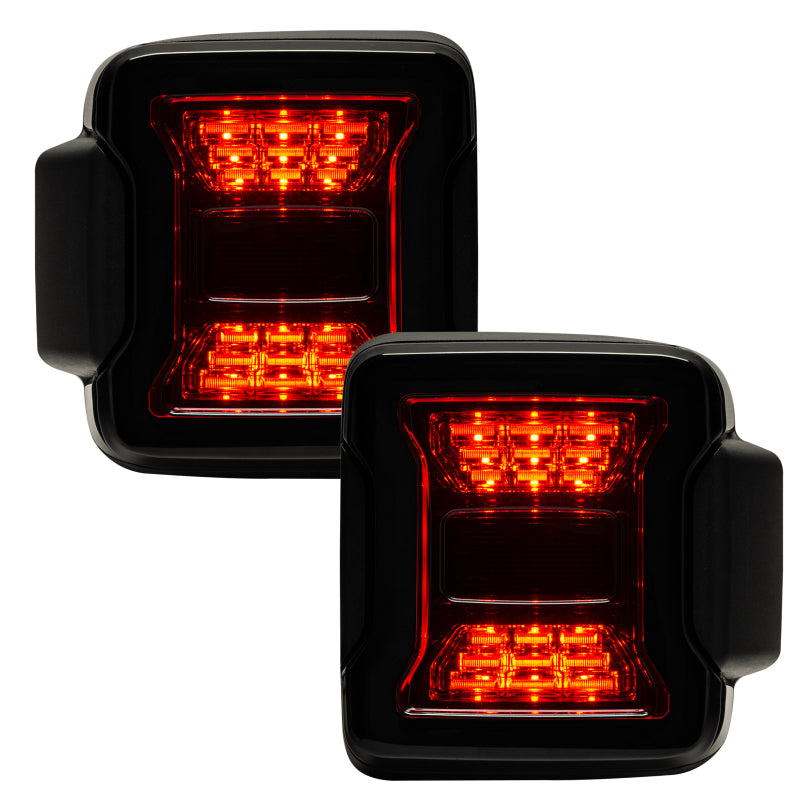 ORACLE Lighting Oracle Jeep Wrangler JL Black Series LED Tail Lights 5852-504 5852-504 Photo - Mounted
