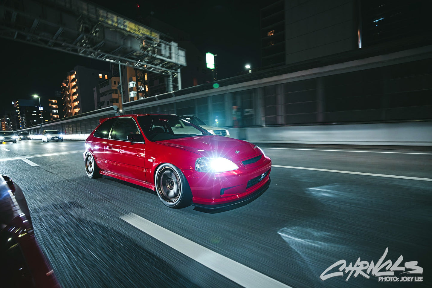 EXCEED JAPAN Front Lip Spoiler V2 - Honda Civic EK (1998~1999)