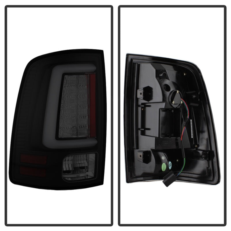 Spyder 13-14 Dodge Ram 1500 Light Bar LED Tail Lights - Black Smoke ALT-YD-DRAM13V2-LED-BSM 5084064 5084064 Photo - Unmounted