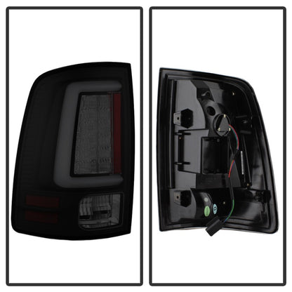 Spyder 13-14 Dodge Ram 1500 Light Bar LED Tail Lights - Black Smoke ALT-YD-DRAM13V2-LED-BSM 5084064 5084064 Photo - Unmounted