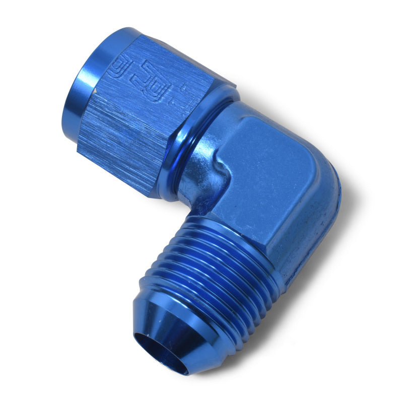 Russell 90° Female AN To Male AN (Blue Finish) 614806 Photo - out of package