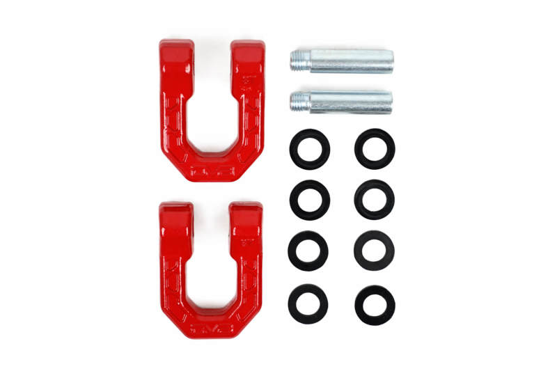 DV8 Offroad Elite Series D-Ring Shackles - Pair (Red) UNSK-01RD UNSK-01RD Photo - Unmounted