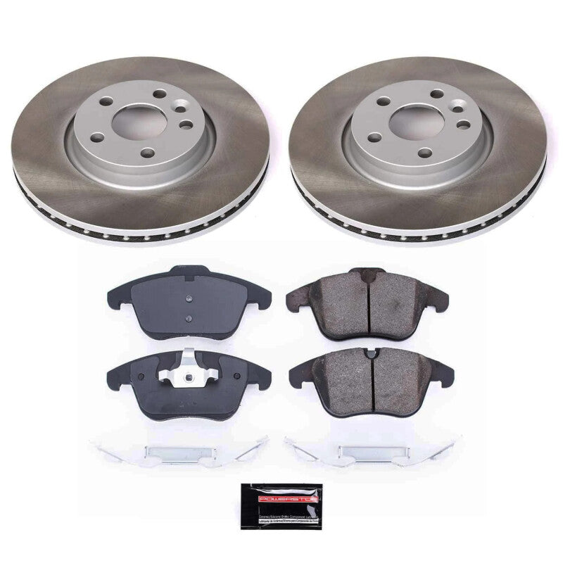 PowerStop Power Stop 08-10 Volvo V70 Front Semi-Coated Rotor Kit SC5608 SC5608 Photo - Primary