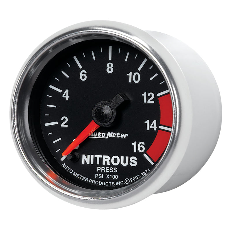 Autometer Gauge, Nitrous Pressure, 2 1/16", 1600psi, Digital Stepper Motor, Gs 3874 User 2