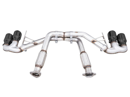 AWE Tuning 2020 Chevrolet Corvette (C8) Track Edition Exhaust - Quad Diamond Black Tips 3020-43086 3020-43086 Photo - out of package