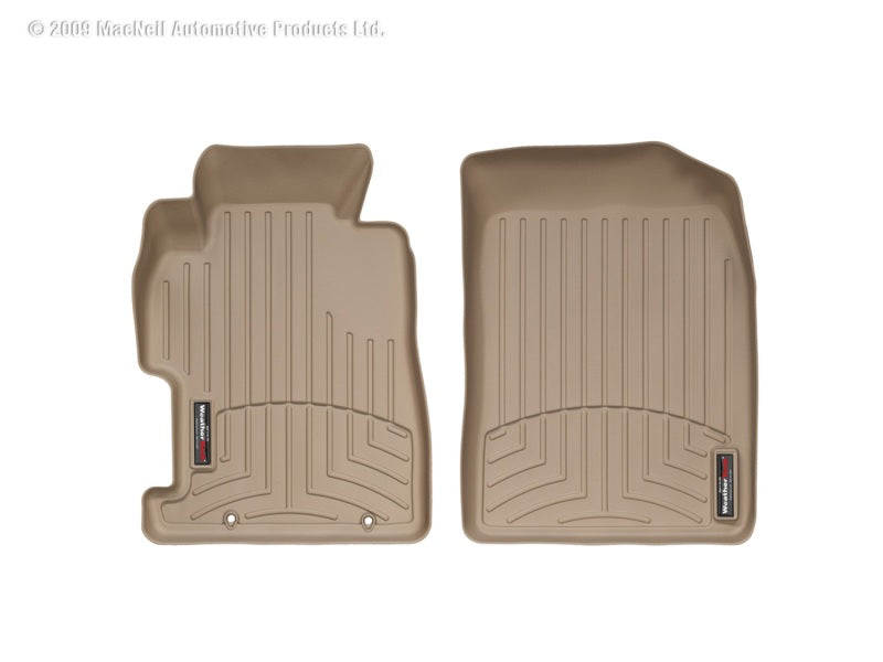 WeatherTech WT FloorLiner - Front - Tan Floor Mats Floor Mats - Rubber main image