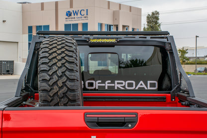 DV8 Offroad 2019+ Jeep Gladiator Bolt On Chase Rack RRGL-01 RRGL-01 Photo - Close Up