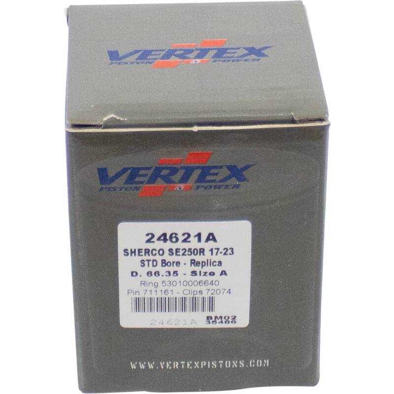 Vertex Pistons Vertex Piston 17-24 Sherco SE-R 250 250cc Cast Replica Piston Kit 24621A 24621A Photo - Primary