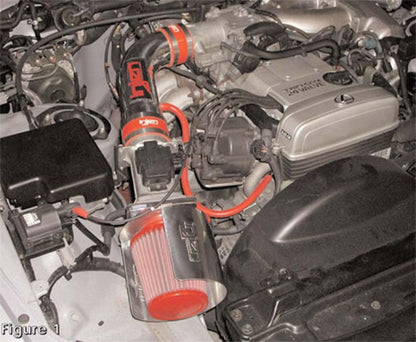 Injen 92-95 Toyota Supra V6 3.0L Black IS Short Ram Cold Air Intake IS2083BLK IS2083BLK Photo - Mounted