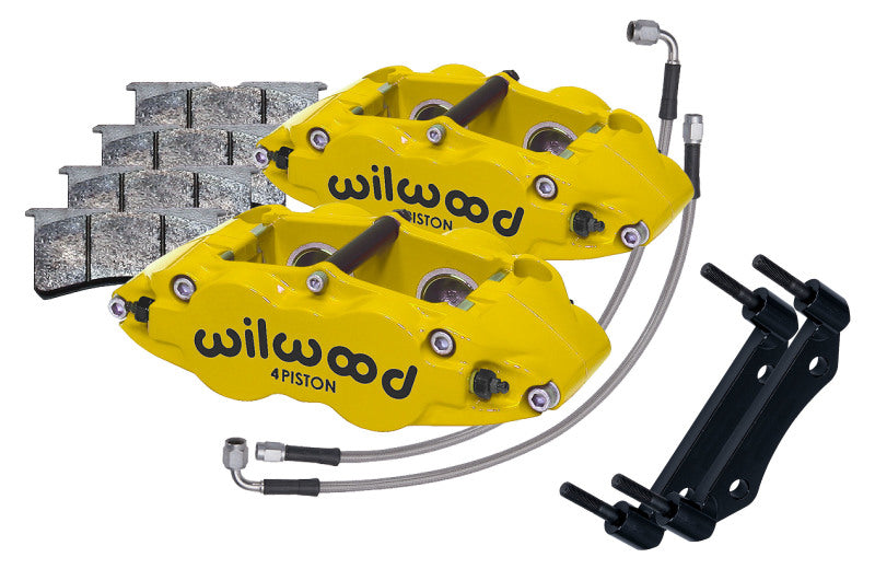 Wilwood 69-83 Porsche 911 Front Superlite Caliper Kit 3.5in MT - Yellow 140-16675-Y