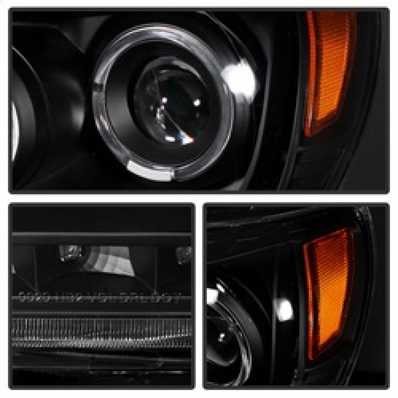 SPYDER Xtune Toyota Tacoma 05-11 Halo Projector Headlights Black PRO-JH-TT05-LED-BK 9027857 9027857 Photo - Unmounted