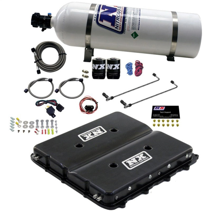Nitrous Express Nitrous Kit w/Billet LT4 Supercharger Lid w/15lb Bottle 20939-15 20939-15 Photo - Primary